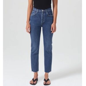 AGOLDE JEANS RILEY HIGH RISE STRAIGHT CROP (STRETCH)
IN ESCAPE
